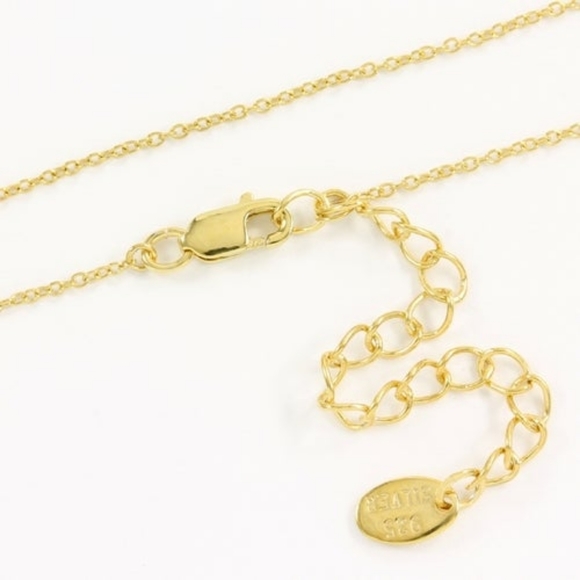 Solid 925 SS & Yellow Gold Overlay Sapphire - Picture 6 of 7